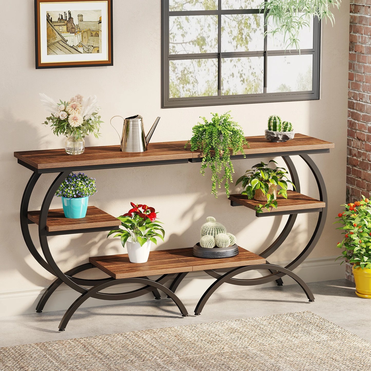 ✨ C-Shape Wood End Table