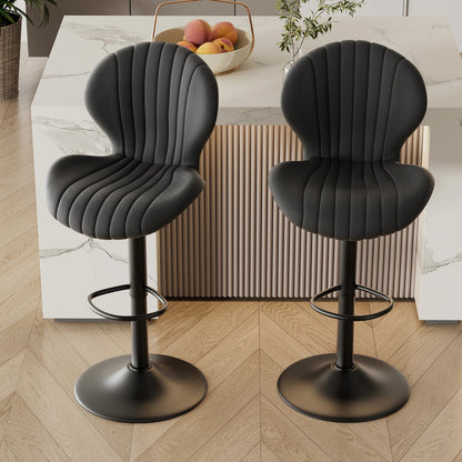 🪑2 Piece Modern Soft Back Stool Chair- Adjustable